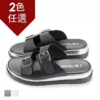 FUFAMIT 韓風銀河系厚底拖鞋 (PPFB16 )-共二色23黑色