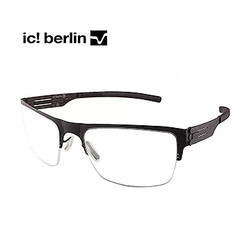 【ic!berlin 光學眼鏡】正品德國柏林薄鋼設計-半框-巧克力色 (Newtons law-chocolate)