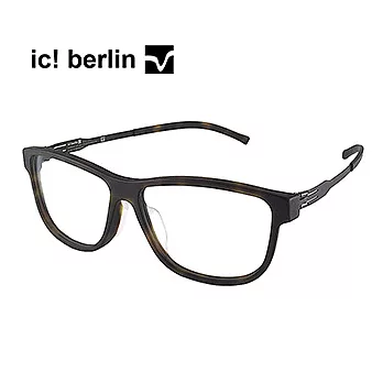 【ic!berlin 光學眼鏡】正品德國柏林薄鋼設計-琥珀/黑(114 SEGLERWEG HAV/BK)