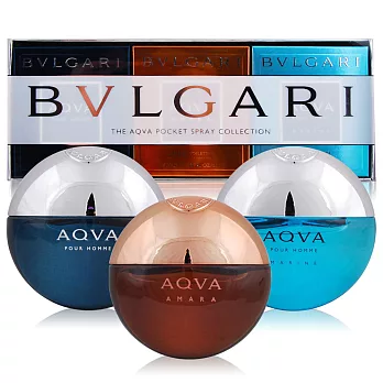 BVLGARI 寶格麗 AQVA隨身香氛禮盒(15mlx3)