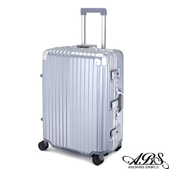 ABS愛貝斯 M3系列 24吋鋁框海關鎖行李箱 (爵士銀) 99-051B