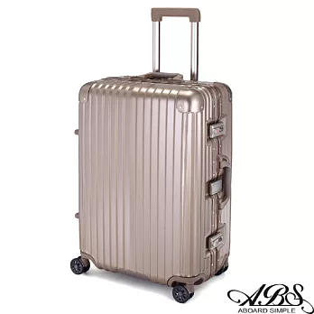 ABS愛貝斯 M3系列 24吋鋁框海關鎖行李箱 (香檳金) 99-051B