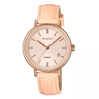 CASIO SHEEN LģöyOɩ|ukh֭ÿ--SHE-4048PGL-9A