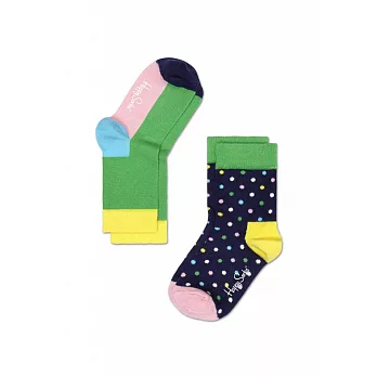 【GT Company】Happy Socks Baby & Kids 瑞典時尚彩襪品牌童襪二入10~18M彩色