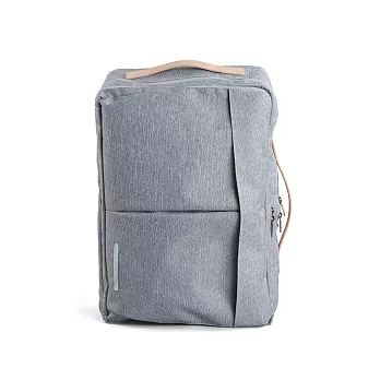 RAWROW-砂岩系列-15吋三用雙層後背包(手提/肩背/後背)-灰
