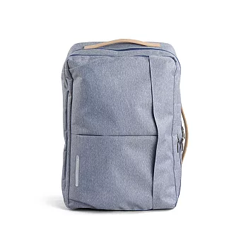 RAWROW-砂岩系列-15吋三用雙層後背包(手提/肩背/後背)-藍