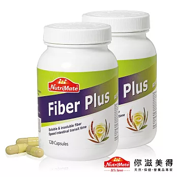 你滋美得 纖暢膠囊含膳食纖維+益生菌120粒 2入組