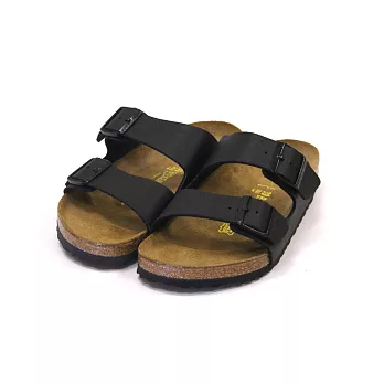 【U】BIRKENSTOCK - Arizona亞利桑那系列經典休閒雙帶拖鞋(女款, 二色可選)EU36 - 黑色