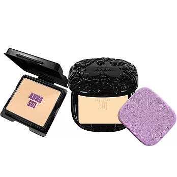 ANNA SUI 安娜蘇 魔法肌密輕羽霧光粉餅蕊SPF25/PA++(10g)*2+盒#100