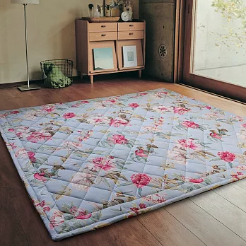 【Homebeauty】防蚊透氣涼純棉地墊-150x180cm-四色可選 夢幻芭莎