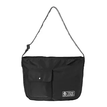 韓國包袋品牌 THE EARTH - NYLON CROSS BAG (Black) 基本系列 防潑水斜背包 (黑)