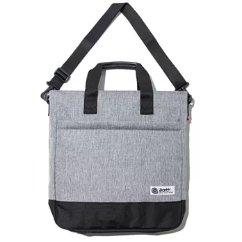 韓國包袋品牌 THE EARTH - 2.T TOTE&CROSS BAG (L.GREY) 基本系列 托特/斜背兩用袋 (淺灰)