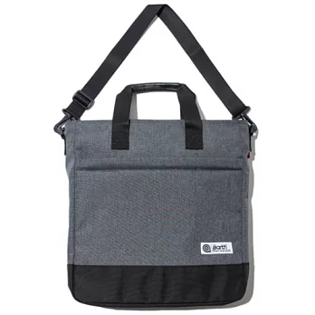 韓國包袋品牌 THE EARTH - 2.T TOTE&CROSS BAG (CHARCOAL)基本系列 托特/斜背兩用袋 (深灰)