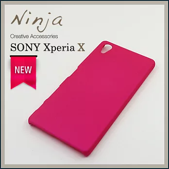 【東京御用Ninja】Sony Xperia X精緻磨砂保護硬殼（桃紅色）