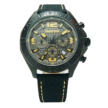 Timberland 原野大冒險三眼計時運動腕錶-黑色-TBL.14655JSB/61