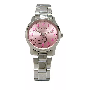 HELLO KITTY 等愛的心情休閒時尚優質腕錶-粉面-LK556LWPA-1