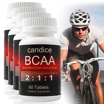 【Candice】康迪斯BCAA支鏈胺基酸錠(60錠*4瓶)