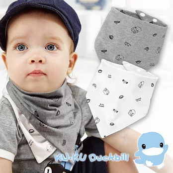 【KU.KU酷咕鴨】嗶嗶猴雙面三角領巾