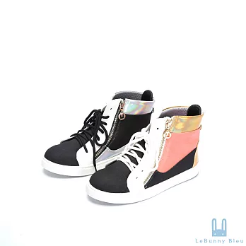 Lebunny Bleu 韓國藍兔子Sneaker潮流拼接布料運動鞋5W粉6粉紅色