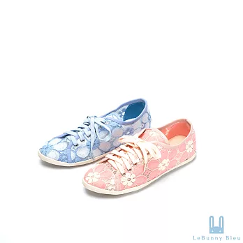 Lebunny Bleu 韓國藍兔子Sneaker浪漫蕾絲休閒鞋5S粉6粉紅色