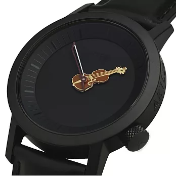 (預購) AKTEO法國設計錶 音樂小提琴系列 (42mm 黒 新)