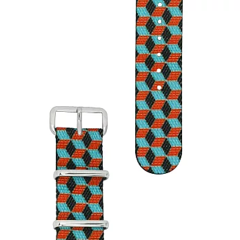 HYPERGRAND - 20MM RUBICON NATO STRAP 藍寶石錶帶 (銀釦)