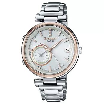 CASIO SHEEN水嫩女孩藍牙時尚腕錶-SHB-100SG-7ADR