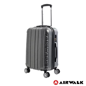 AIRWALK LUGGAGE - 品牌系列碳纖直紋20吋行李箱 - 洗鍊黑20吋洗鍊黑