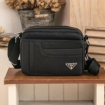 XINWEI POLO 經典氣度格紋橫式斜背包-2017-小