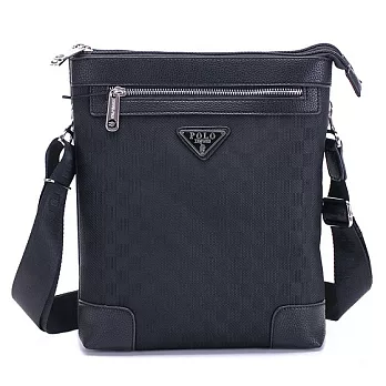XINWEI POLO 潮流格紋設計直式斜背包-2022大