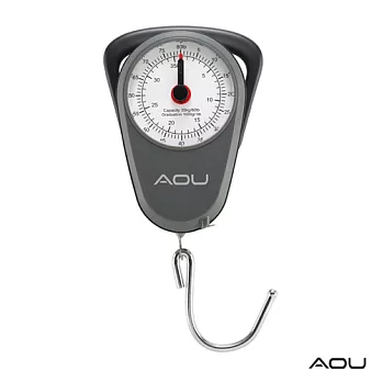 AOU 旅行機械式行李秤多功能免電池超耐用 (時尚灰) 66-032