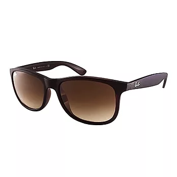 【Ray-Ban 雷朋】4202F-607313-57 亞洲加高鼻墊款太陽眼鏡 (#霧棕-棕鏡面)