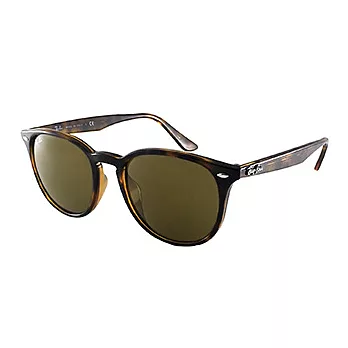 【Ray-Ban 雷朋】4259F-710/73-53 時尚部落客推薦款太陽眼鏡 (#復古圓框-琥珀色)