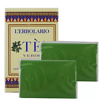 L’ERBOLARIO 蕾莉歐 綠茶植物潤膚皂(100g)x2入