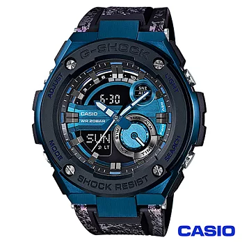 CASIO卡西歐 G-SHOCK強桿風格雙顯運動腕錶 GST-200CP-2A