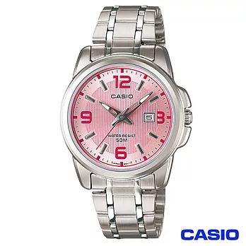 CASIO卡西歐 簡約優雅指針型氣質女錶-粉 LTP-1314D-5A