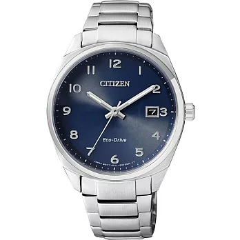 CITIZEN 光動能 標準淑女儀態時尚優質腕錶-藍-EO1170-51L