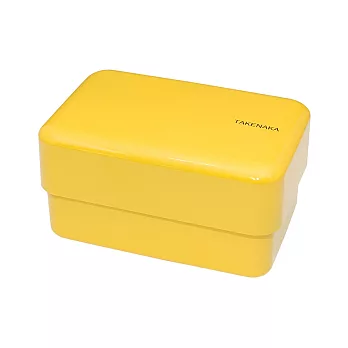 [TAKENAKA BENTO BOX] 粉彩雙層便當盒(附繩)水仙黃