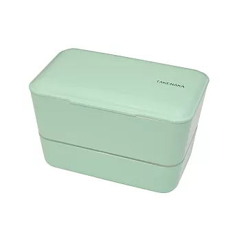 [TAKENAKA BENTO BOX] 雙層粉彩大容量便當盒(附繩)薄荷色