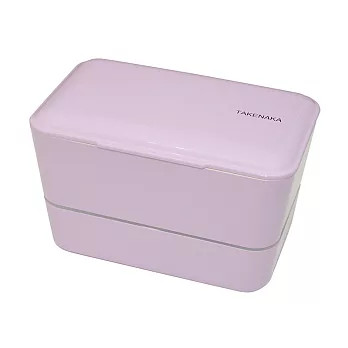 [TAKENAKA BENTO BOX] 雙層粉彩大容量便當盒(附繩)薰衣草