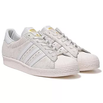 【GT Company】Adidas Superstar 80s ZoZo 聯名款馬毛貝殼金標男段8.5灰白