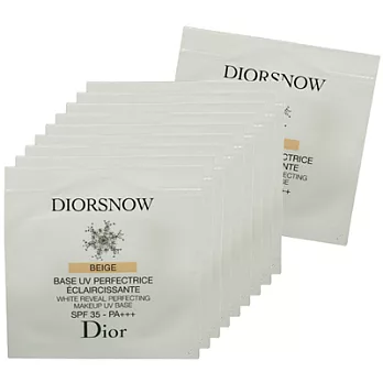 【即期品】Christian Dior迪奧 雪晶靈極緻透白潤色隔離霜SPF35PA+++(1.5ml)(膚色)*10-2016.10