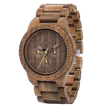 WEWOOD義大利時尚木頭腕錶 三眼系列KappaARMY