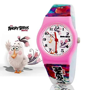 Angry Birds 憤怒鳥正版授權卡通休閒膠錶- 白公主