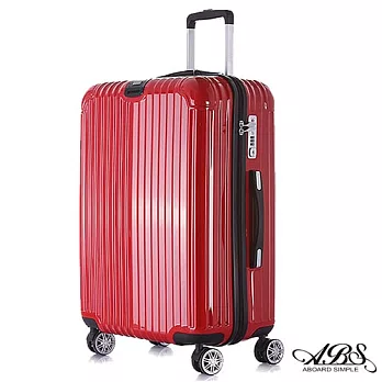 ABS愛貝斯 M8系列 24吋鏡面飛機輪YKK拉鍊旅行箱 (紅) 99-052B