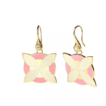 LVG Legend Vogue 植物 掐絲琺瑯系列 耳環(金)