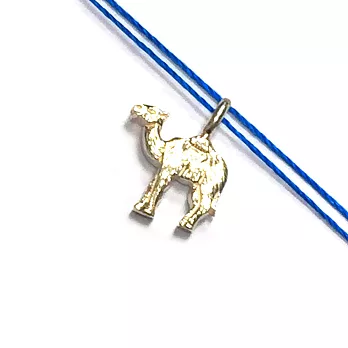 Dogeared 駱駝 JOURNEY 享受人生旅程 銀墜海洋藍色棉繩 許願項鍊