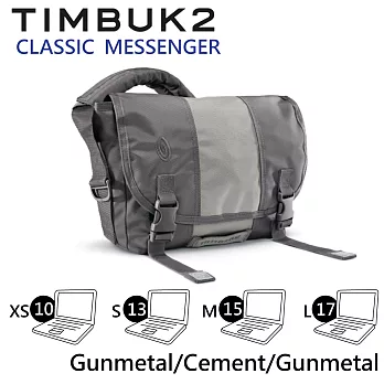 【美國Timbuk2】Classic Messenger 經典郵差包(Gunmetal/Cement/Gunmetal-XS)