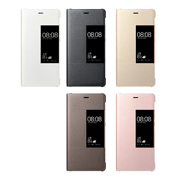 HUAWEI 華為 P9 Plus 原廠無邊開窗皮套 (台灣代理商-盒裝)棕色