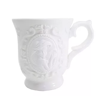 《sun-art》迪士尼公主古典風白瓷浮雕馬克杯(小美人魚)